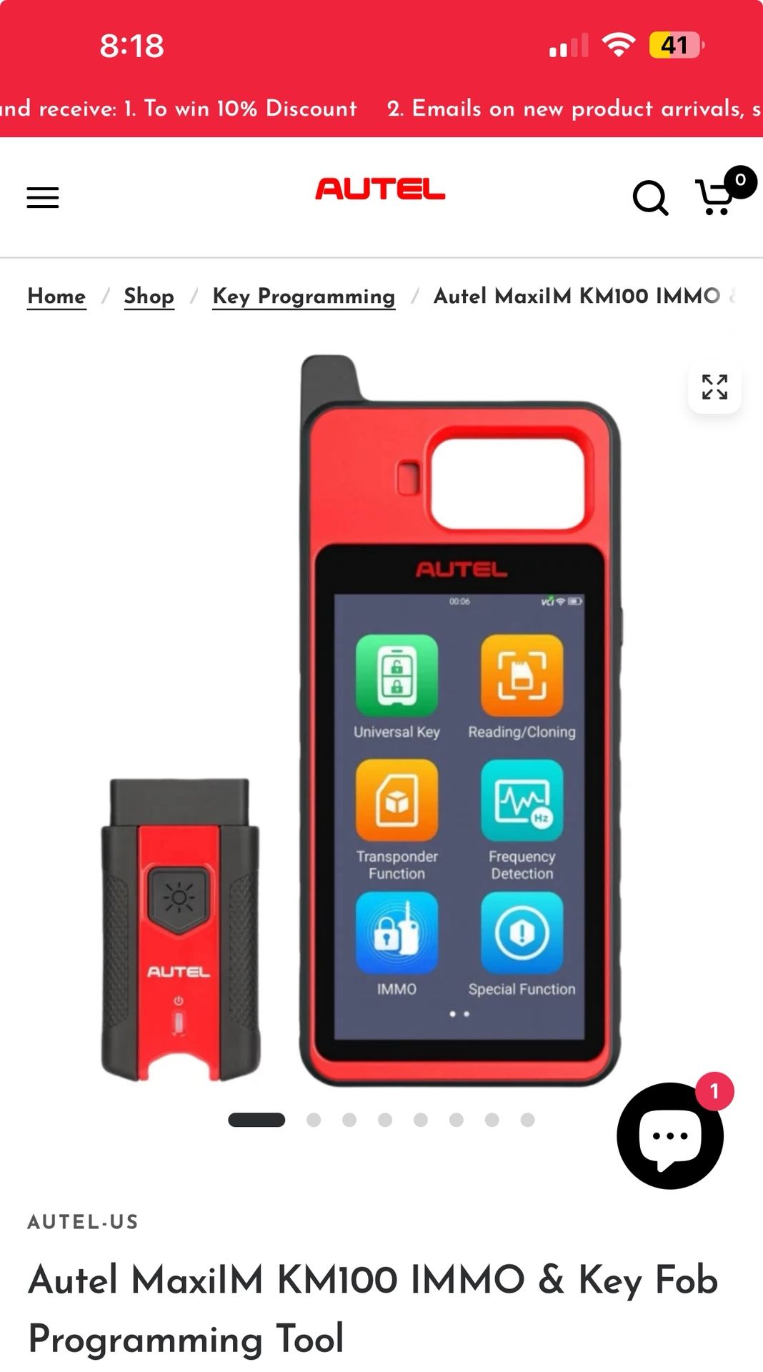 Autel km100