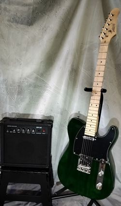 Brand new electric guitar with new 20 watts amp