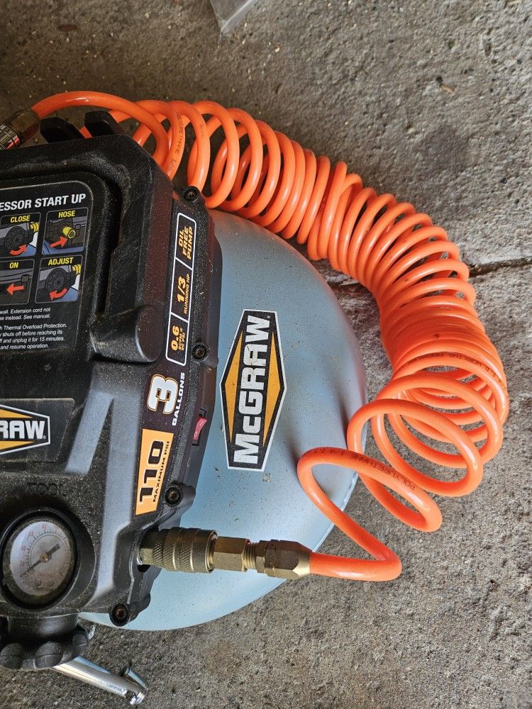 Small Compressor Like Brand New Use It Twice And Impact Gun Brand New Never Used Still In Box.