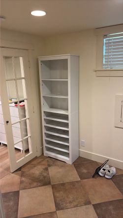 Shoe rack shelving