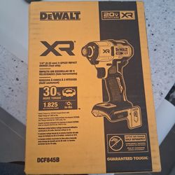 Dewalt dcf845b 20v xr 1/4" 3-speed impact driver (tool only)