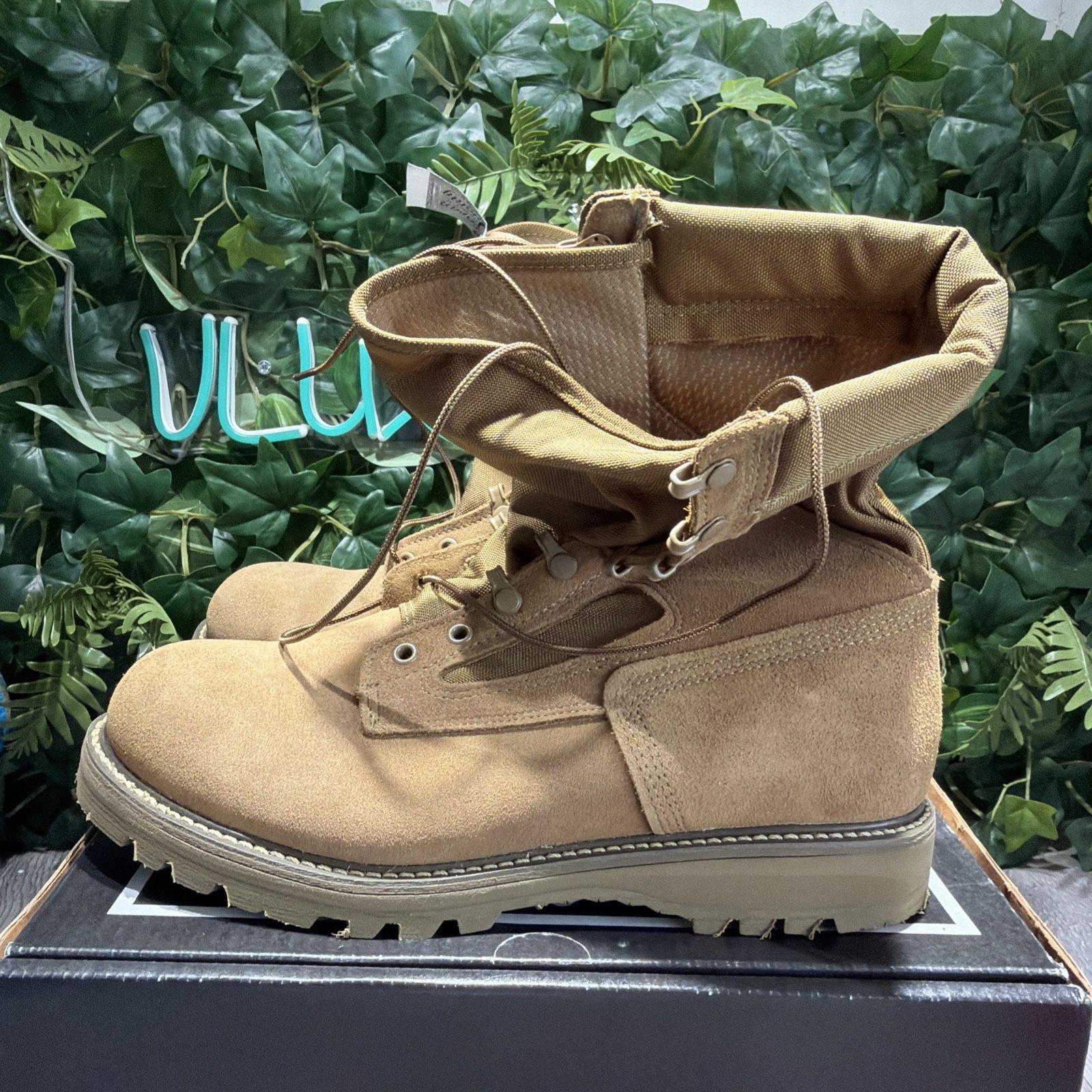 Corcoran Mens Military Leather Boots USA Vibram Combat Brown Size 12.5 Steel Toe Corcoran Mens Military Leather Boots USA Vibram Combat Brown  main image 2