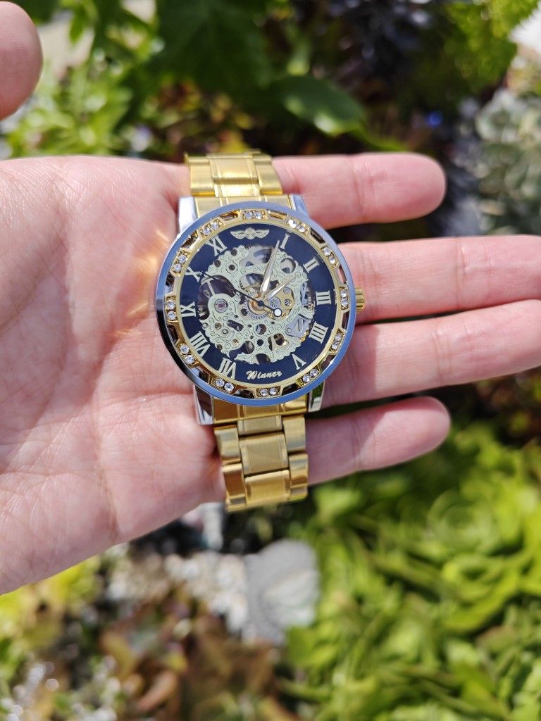 2025 New Transparent Fashion Luminous Gear Movement Watch Royal Design For Men Reloj