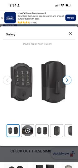 Schlage Encode Camelot Aged Bronze Smart Wi-Fi and Bluetooth Touchscreen Keypad Electronic Deadbolt Lock