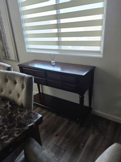 Beautiful wood entry table