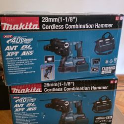 Makita GRH01M1 40V max XGT Brushless Lithium-Ion 1-1/8 in. AVT Rotary Hammer Kit