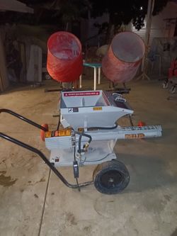 Heavy duty mud & concrete portable mixer & 2 KUSHLAN 3.5 cu. ft. 1/2 HP 120v  Cement Mixer