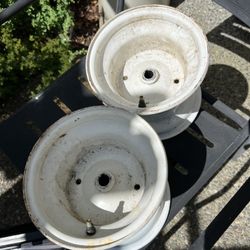 Two 8” Diameter Riding Lawnmower Rims - Free