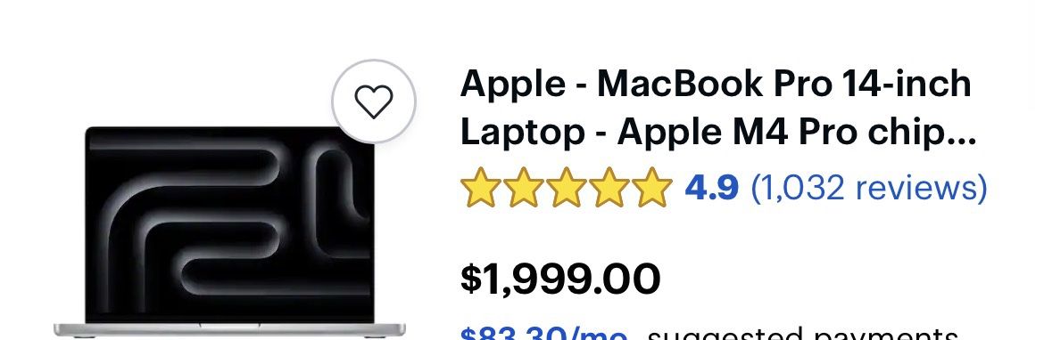 Apple MacBook Pro 14in Laptop