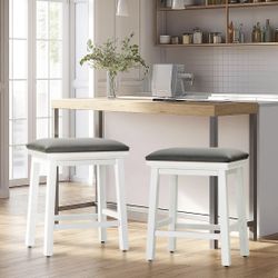  Counter Height 24 inch Bar Stools Set of 2 