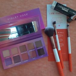 Violet Voss Sunset Palette Makeup Bundle, Eye Shadow and Pressed Pigment Palette Pro Series