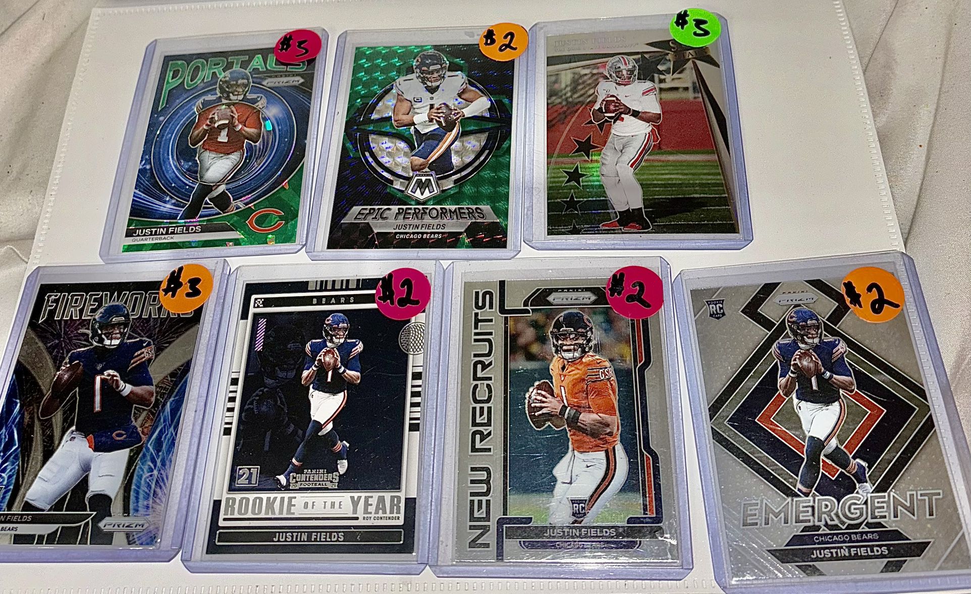 Justin Fields Card Lot🔥 NM Or Better