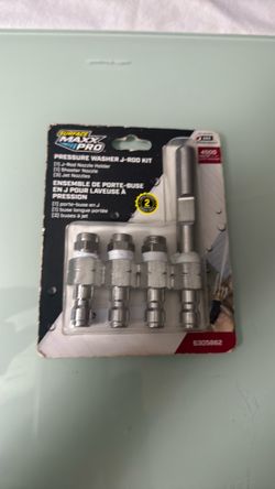 Pressure washer j- rod kit