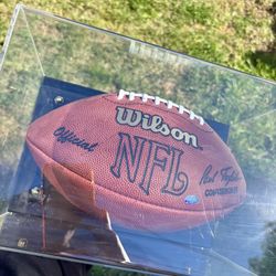 Football Signed By Joe Montana