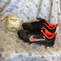 Nike Alpha Fast Flex Youth Softball Or Baseball Cleats Size 2Y