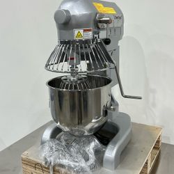 ChefAsst CA-MX10A 10L 3-Speed 1 HP Planetary Stand Mixer with Guard & Standard Accessories  