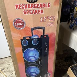 🚨👌Doble bocina Bluthoo 🚨micrófono.luces Les Buenas Recargable 