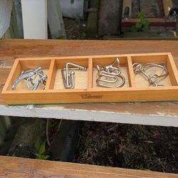 Metal mechanical puzzle set