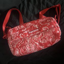Supreme Red Puffer Side Bag