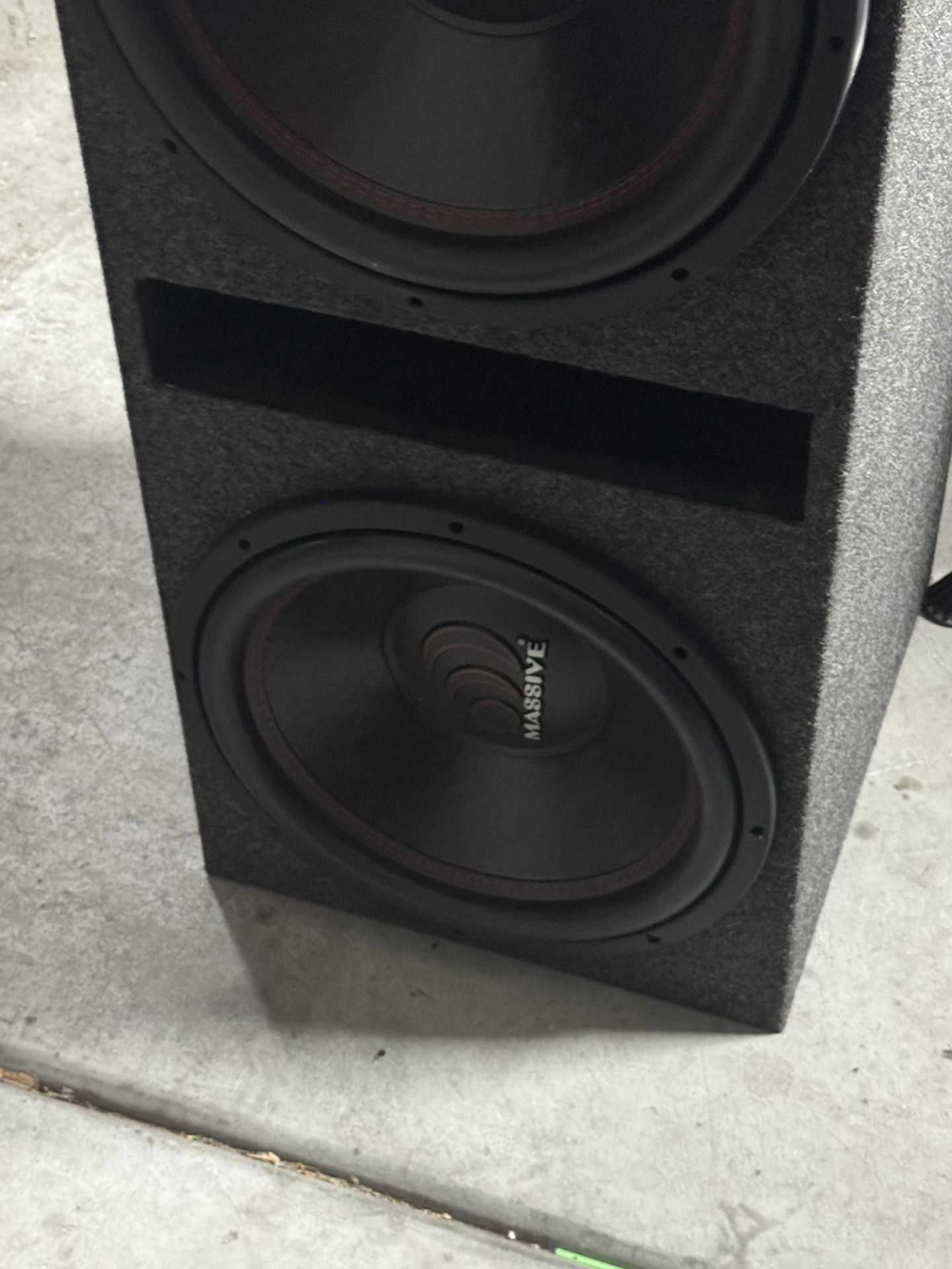 15 Inch Massive Subwoofers Set With Box
