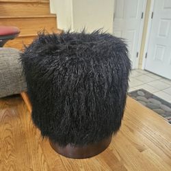 Ottomon Black Target Foot Stool, Side Table, Or Stand