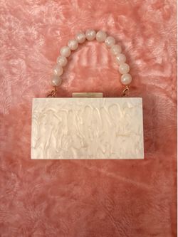 White Marble Handbag