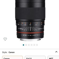Canon 135 F2.0 Lens