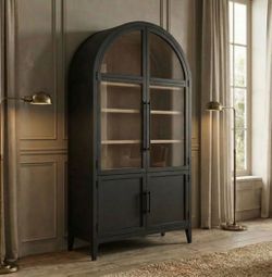 Black Modern Farmhouse Cabinet Brand New In Box