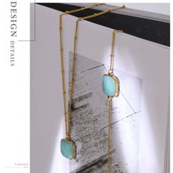 B64- Bracelet With Natural Stone TURQUOISE!