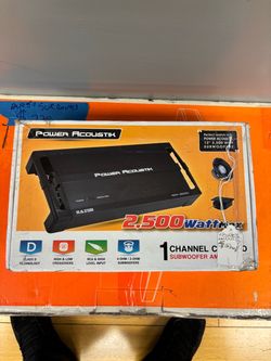 NEW Power Acoustik RZR1-2500D 2,500W Max Monoblock Car Amp