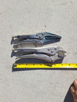 Two vise type pliers in great shape 5.00 for both in Victorville
