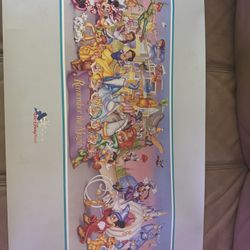Walt Disney World 25th Anniversary Remember the Magic Poster 25 Years Embossed
