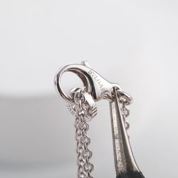 Baojia round black ceramic necklace