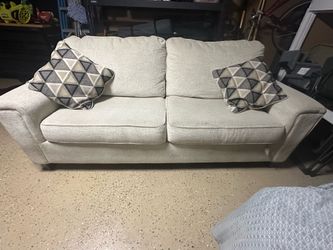 Beige sofa