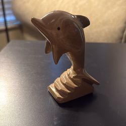 Carved Natural Stone Dolphin