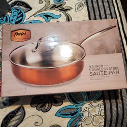Stainless Steel Saute Pan 9.5 Inches