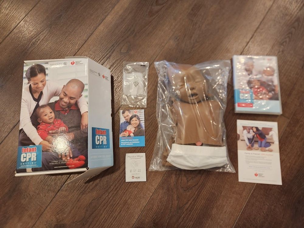Infant CPR Anytime - Brown Skin (English/ Spanish) Kit, lile new