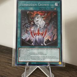 Yu-Gi-Oh Burst Protocol BPRO-EN067 Forbidden Crown Secret Rare Near Mint