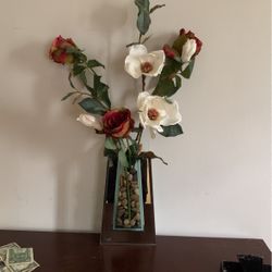 Faux Flowers And Vase