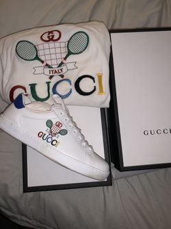 Gucci sneaker and T-shirt set Authentic brand new