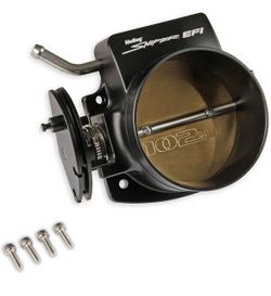 Holley 860005-1 Sniper EFI Throttle Body 102 mm. Billet Aluminum Black Sniper EFI Throttle Body