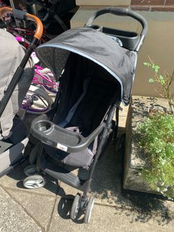 Graco black lightweight stroller