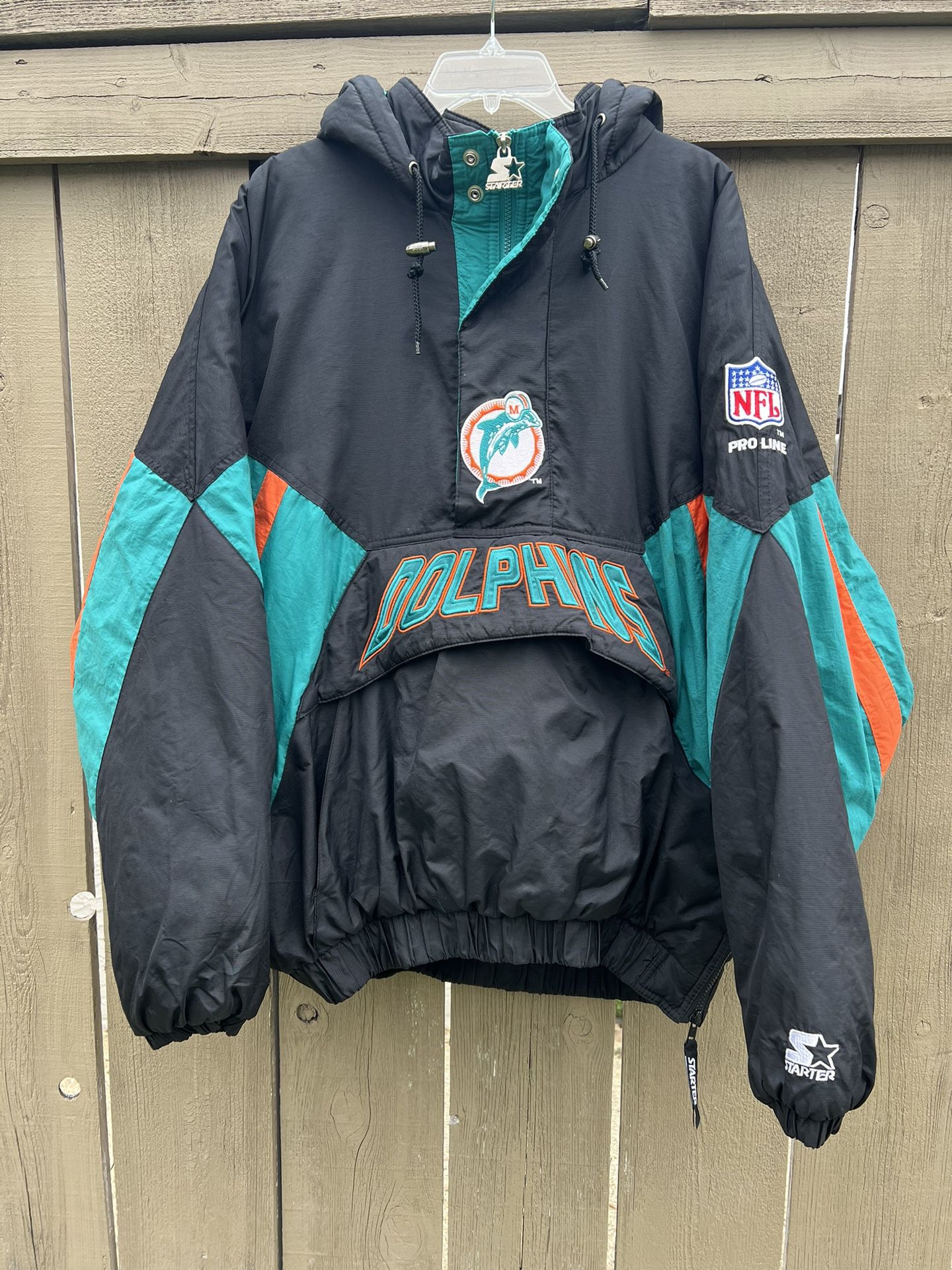 miami dolphins pullover jacket