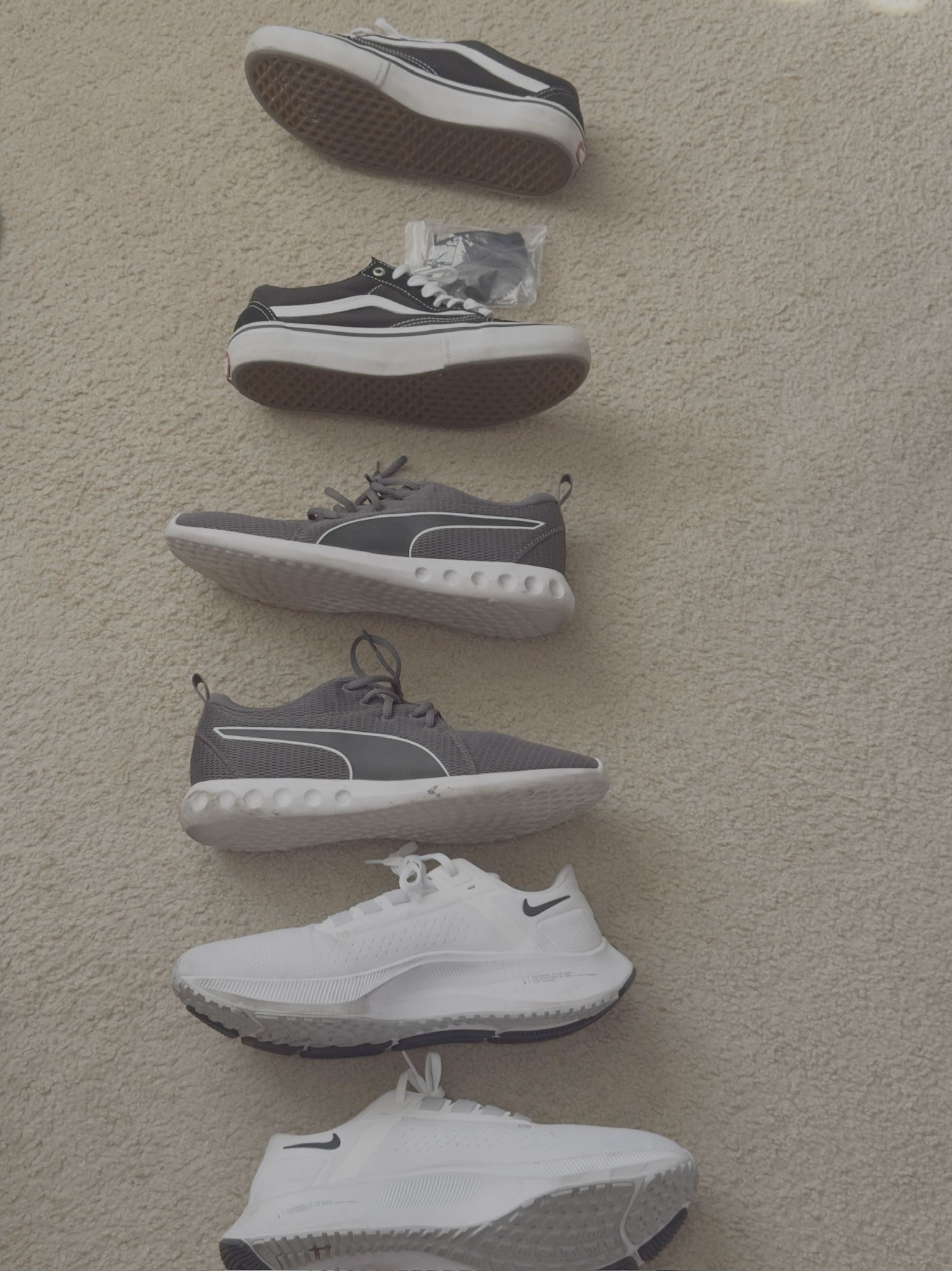 3 in one package with vans puma and nike(Good Conditions)