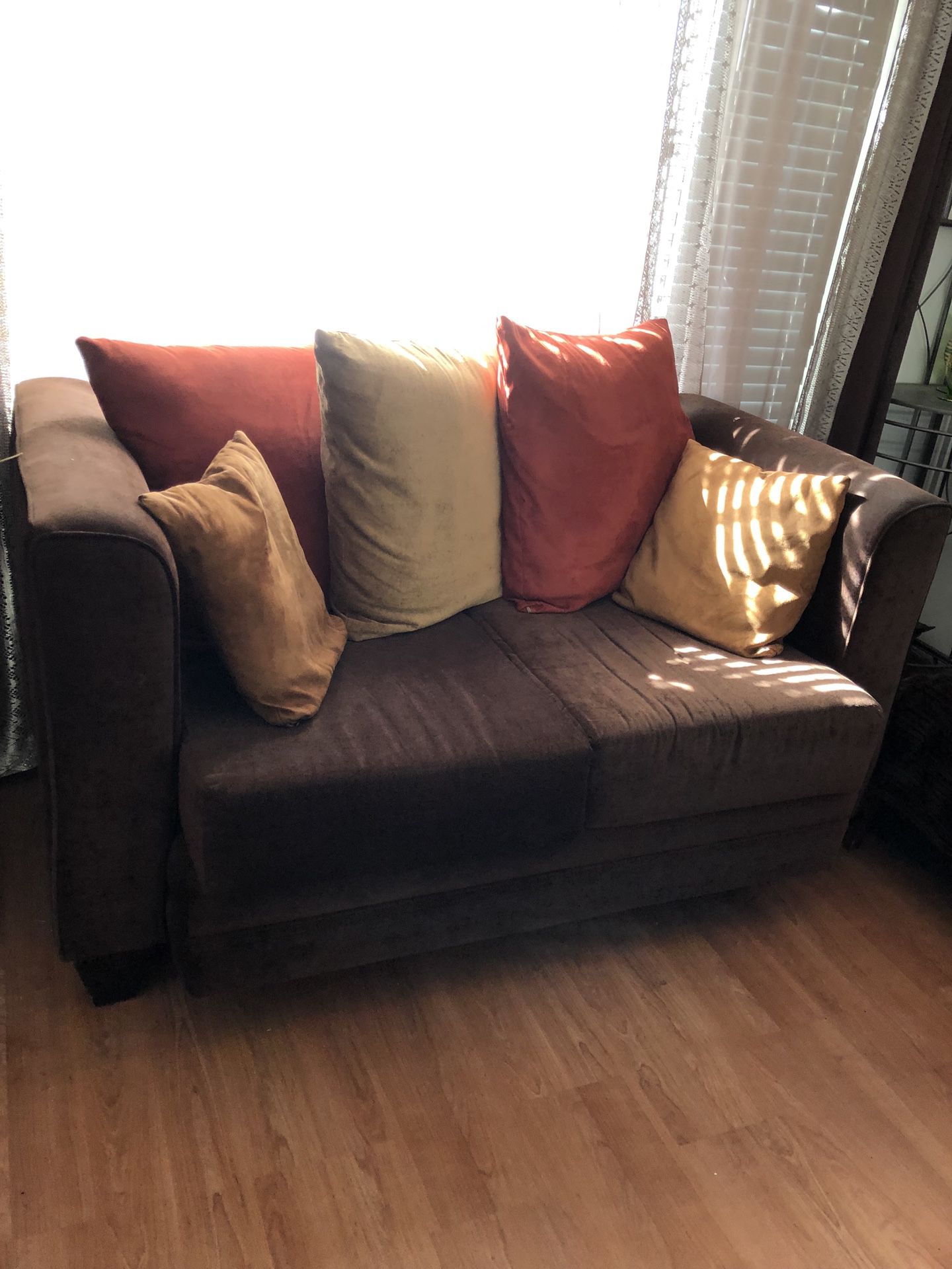 Sofa set with coffee table and side table
