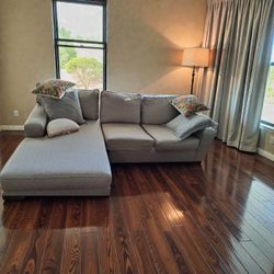 Grey Two-Piece Sectional - Lounger + Loveseat, Comfort That Commands the Room

