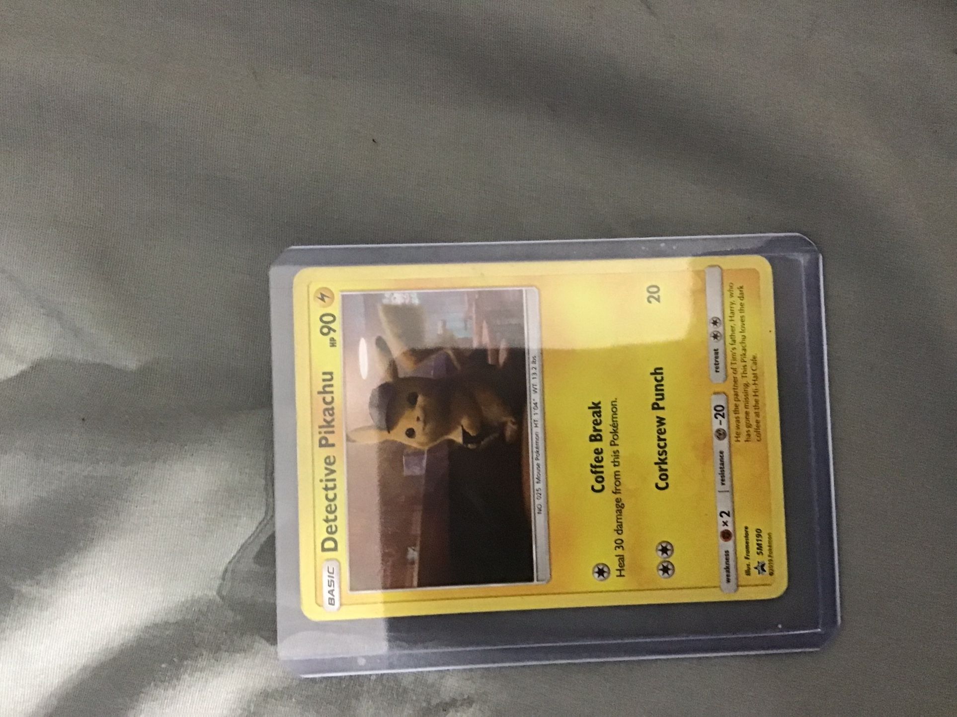 2019 Detective Pikachu card