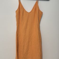 Fashion Nova Ribbed Spaghetti Strap Mini Dress – Size L