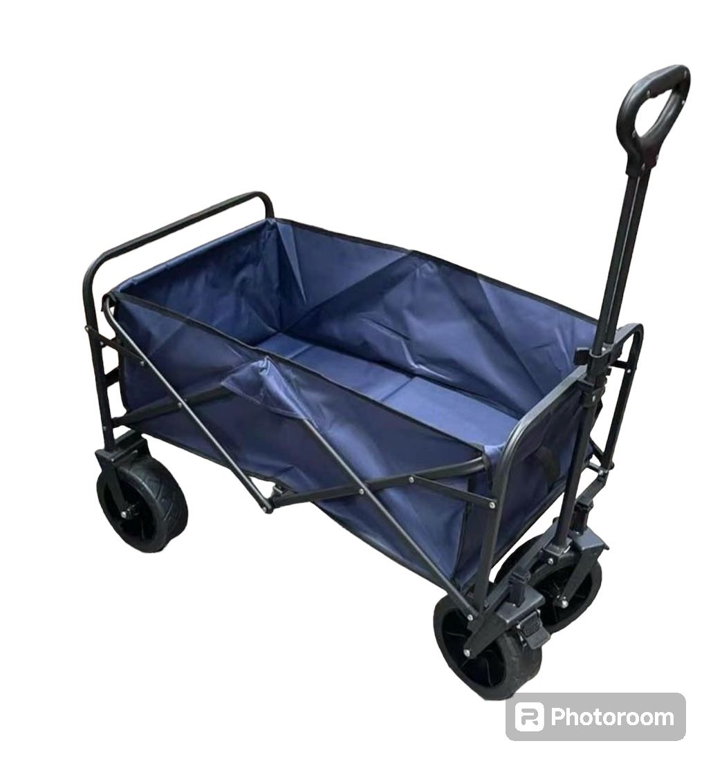 New Heavy duty Utility Sport Wagon Garden Cart Push Pull Foldable Collapsible Oxford