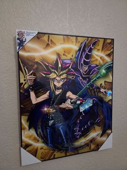 Yu Gi Oh! Framed Canvas Art Decor 16x20